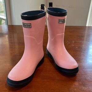 New Hatley Kids Rain Boots Size 2 Pink Rubber Waterproof Play